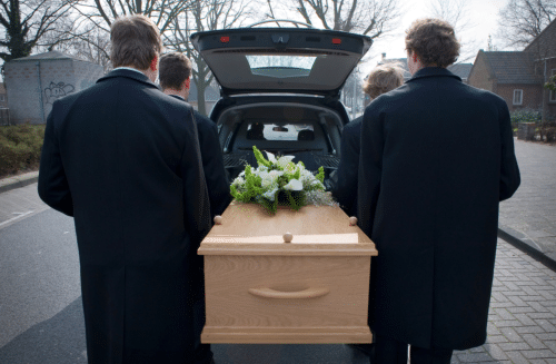 Funeral Pall Bearers Carrying Casket - Copybrander Digital